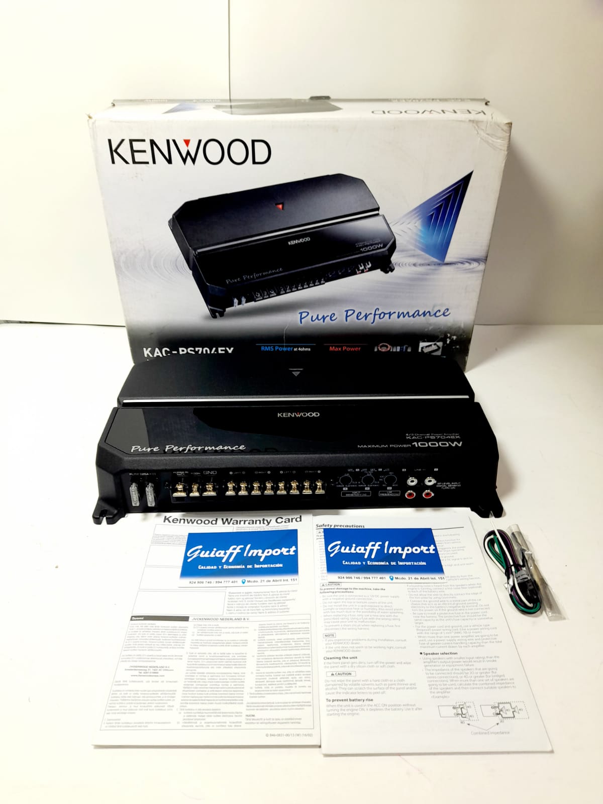 Amplficador de 4 canales Kenwood KAC-PS704EX